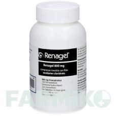 РЕНАГЕЛЬ (RENAGEL) 800 мг таблетки 180 шт - Севеламер MEDICOPHARM