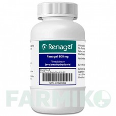 РЕНАГЕЛЬ (RENAGEL) 800 мг таблетки 180 шт - Севеламер SANOFI