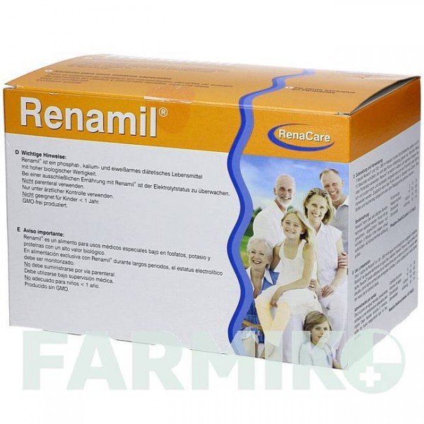 РЕНАМИЛ (RENAMIL) порошок 10x100 г - Активные вещества RENACARE NEPHROMED