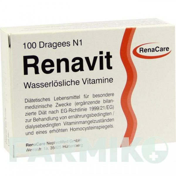РЕНАВИТ (RENAVIT) таблетки 100 шт - Активные вещества RENACARE NEPHROMED