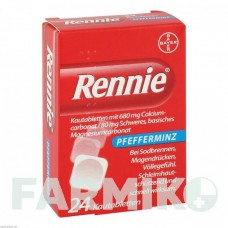 РЕННИ (RENNIE) таблетки 24 шт - Минеральные соли BAYER