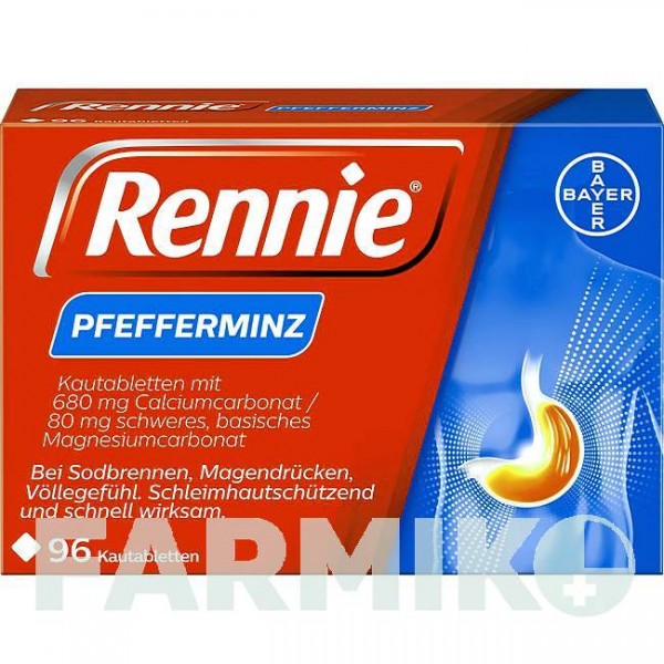 РЕННІ (RENNIE) таблетки 96 шт - Мінеральні солі BAYER