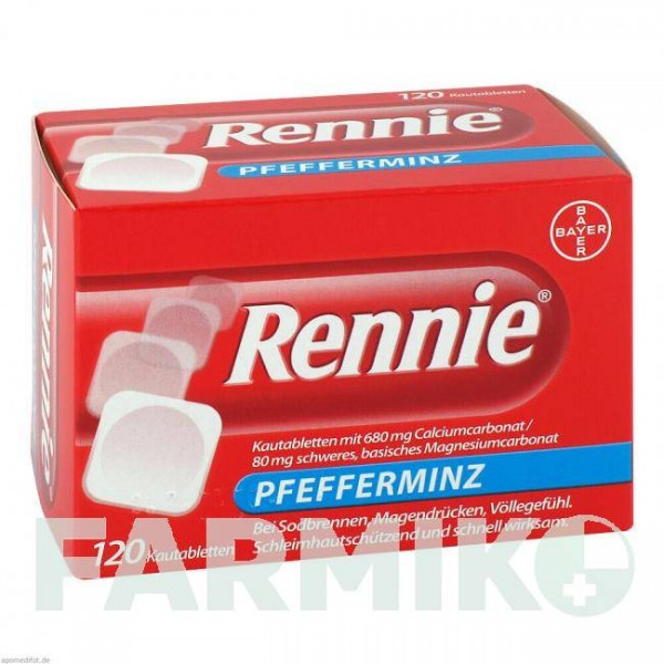 РЕННІ (RENNIE) таблетки 120 шт - Мінеральні солі BAYER