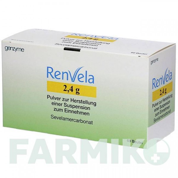 РЕНВЕЛА (RENVELA) 2,4 г порошок 60 шт - Севеламер EMRA-MED