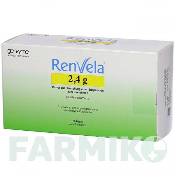 РЕНВЕЛА (RENVELA) 2,4 г порошок 60 шт - Севеламер KOHLPHARMA