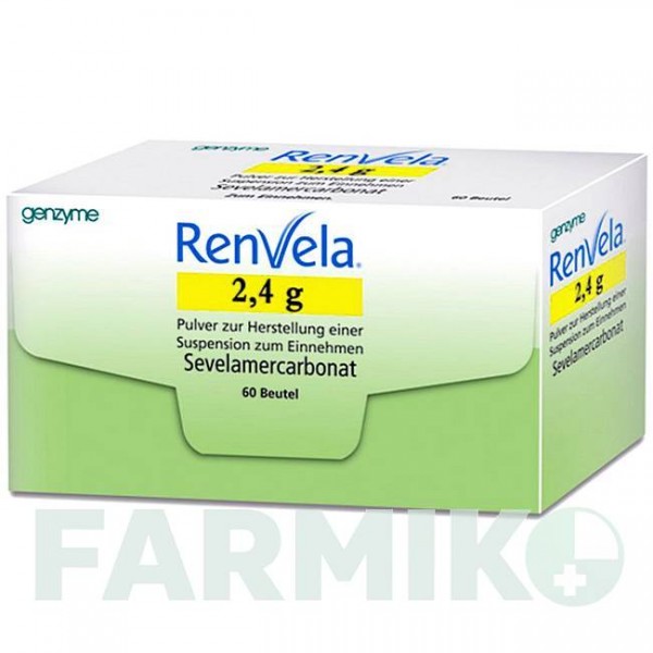 РЕНВЕЛА (RENVELA) 2,4 г порошок 60 шт - Севеламер SANOFI