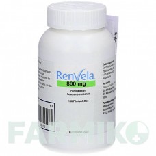 РЕНВЕЛА (RENVELA) 800 мг таблетки 180 шт - Севеламер MEDICOPHARM