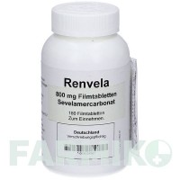 РЕНВЕЛА (RENVELA) 800 мг таблетки 180 шт - Севеламер ORIFARM