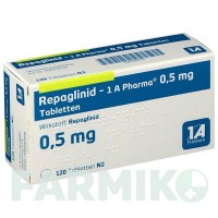 РЕПАГЛІНІД (REPAGLINID) 0,5 мг таблетки 120 шт - Репаглінід 1 A PHARMA