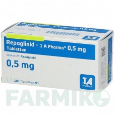 РЕПАГЛИНИД (REPAGLINID) 0,5 мг таблетки 180 шт - Репаглинид 1 A PHARMA