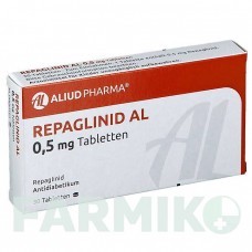 РЕПАГЛИНИД (REPAGLINID) 0,5 мг таблетки 30 шт - Репаглинид ALIUD PHARMA
