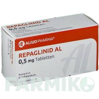 РЕПАГЛІНІД (REPAGLINID) 0,5 мг таблетки 120 шт - Репаглінід ALIUD PHARMA