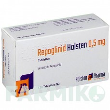 РЕПАГЛИНИД (REPAGLINID) 0,5 мг таблетки 120 шт - Репаглинид HOLSTEN PHARMA