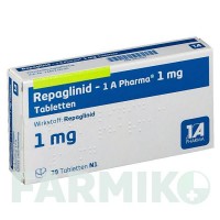 РЕПАГЛИНИД (REPAGLINID) 1 мг таблетки 30 шт - Репаглинид 1 A PHARMA