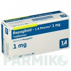 РЕПАГЛИНИД (REPAGLINID) 1 мг таблетки 120 шт - Репаглинид 1 A PHARMA