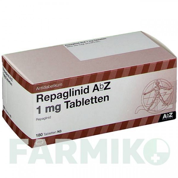 РЕПАГЛИНИД (REPAGLINID) 1 мг таблетки 180 шт - Репаглинид ABZ PHARMA