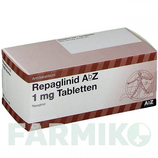 РЕПАГЛИНИД (REPAGLINID) 1 мг таблетки 120 шт - Репаглинид ABZ PHARMA