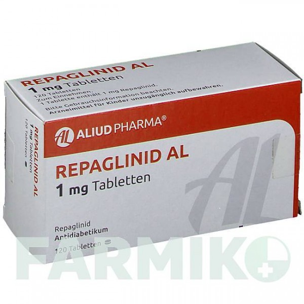 РЕПАГЛИНИД (REPAGLINID) 1 мг таблетки 120 шт - Репаглинид ALIUD PHARMA