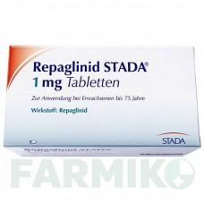 РЕПАГЛИНИД (REPAGLINID) 1 мг таблетки 30 шт - Репаглинид STADAPHARM