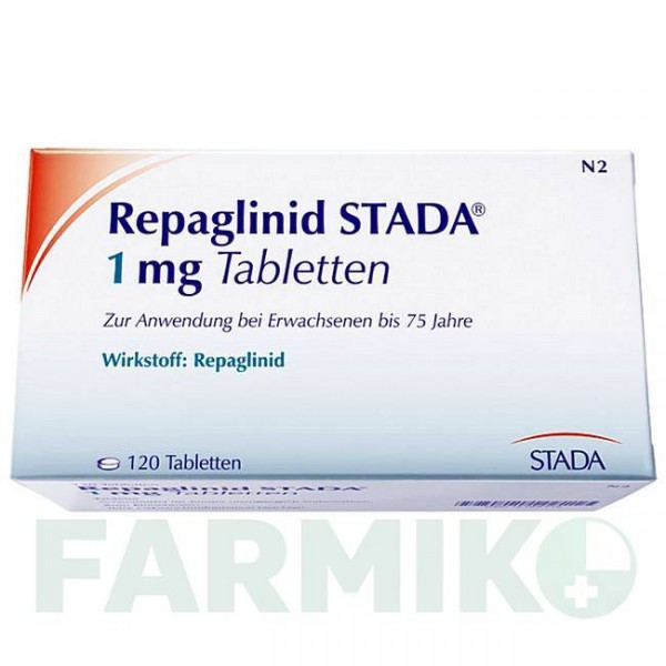 РЕПАГЛІНІД (REPAGLINID) 1 мг таблетки 120 шт - Репаглінід STADAPHARM