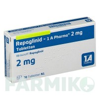 РЕПАГЛІНІД (REPAGLINID) 2 мг таблетки 30 шт - Репаглінід 1 A PHARMA