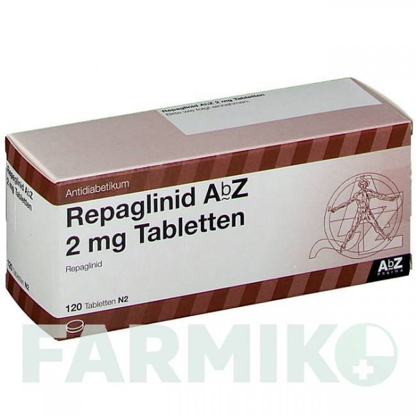 РЕПАГЛИНИД (REPAGLINID) 2 мг таблетки 120 шт - Репаглинид ABZ PHARMA