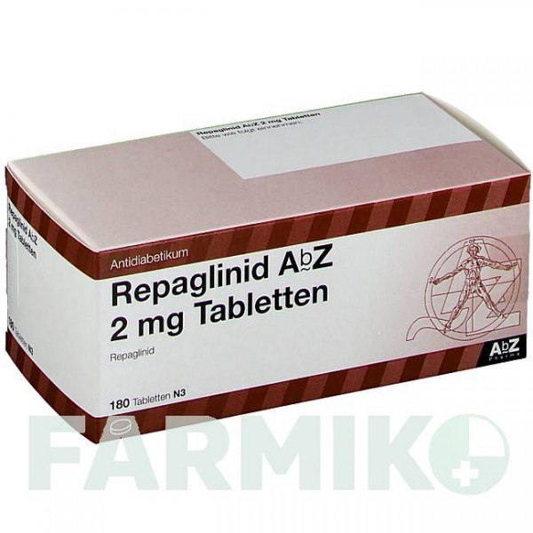 РЕПАГЛИНИД (REPAGLINID) 2 мг таблетки 180 шт - Репаглинид ABZ PHARMA