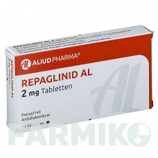 РЕПАГЛИНИД (REPAGLINID) 2 мг таблетки 30 шт - Репаглинид ALIUD PHARMA