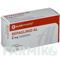 РЕПАГЛІНІД (REPAGLINID) 2 мг таблетки 120 шт - Репаглінід ALIUD PHARMA