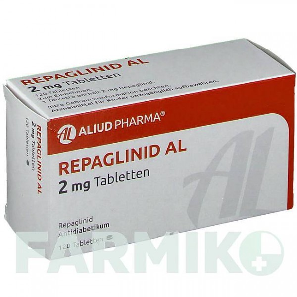 РЕПАГЛИНИД (REPAGLINID) 2 мг таблетки 120 шт - Репаглинид ALIUD PHARMA
