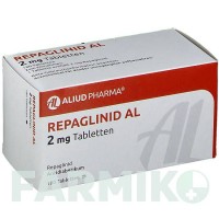 РЕПАГЛІНІД (REPAGLINID) 2 мг таблетки 180 шт - Репаглінід ALIUD PHARMA