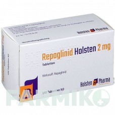 РЕПАГЛИНИД (REPAGLINID) 2 мг таблетки 30 шт - Репаглинид HOLSTEN PHARMA