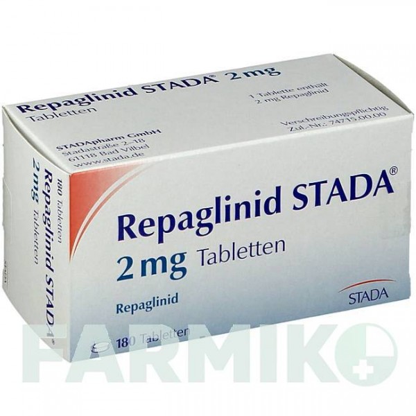 РЕПАГЛИНИД (REPAGLINID) 2 мг таблетки 180 шт - Репаглинид STADAPHARM