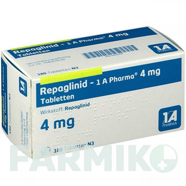 РЕПАГЛИНИД (REPAGLINID) 4 мг таблетки 30 шт - Репаглинид 1 A PHARMA