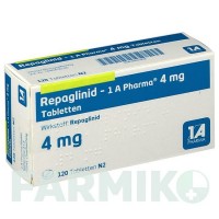 РЕПАГЛІНІД (REPAGLINID) 4 мг таблетки 120 шт - Репаглінід 1 A PHARMA