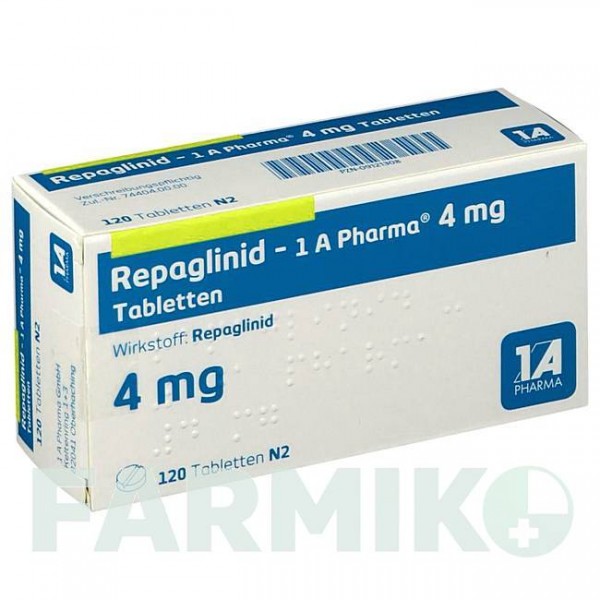 РЕПАГЛИНИД (REPAGLINID) 4 мг таблетки 120 шт - Репаглинид 1 A PHARMA
