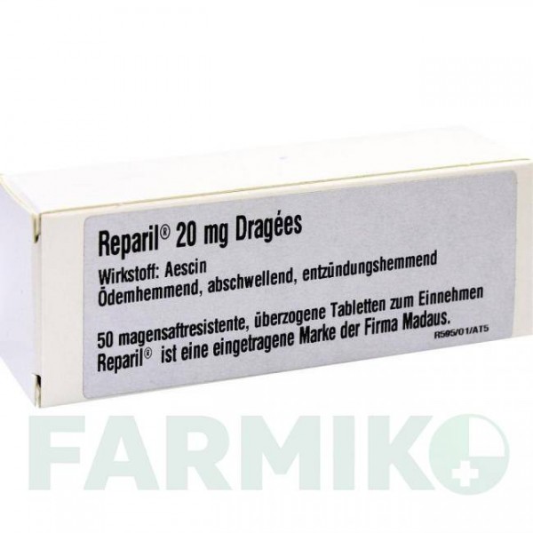 РЕПАРИЛ (REPARIL) таблетки 50 шт - Аэсцин ACA MULLER-ADAG PHARMA