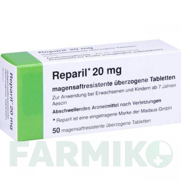 РЕПАРИЛ (REPARIL) таблетки 50 шт - Аэсцин KOHLPHARMA