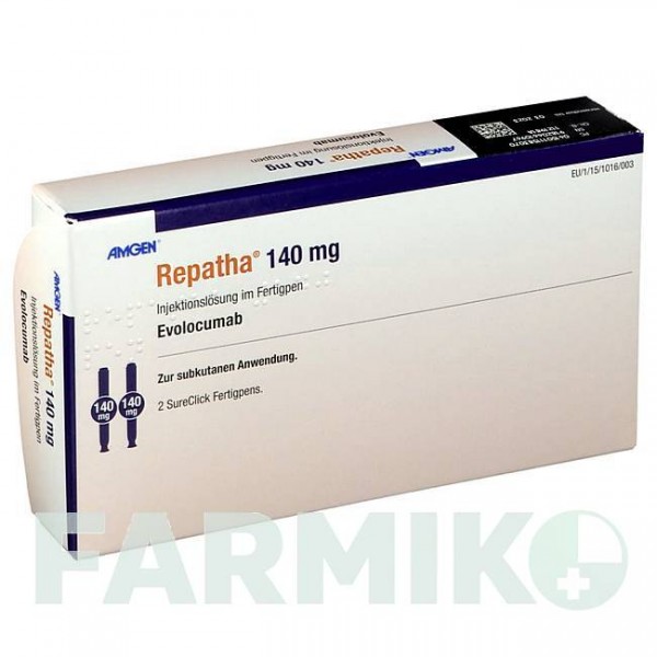 РЕПАТА (REPATHA) 140 мг раствор 2 шт - Эволокумаб AMGEN