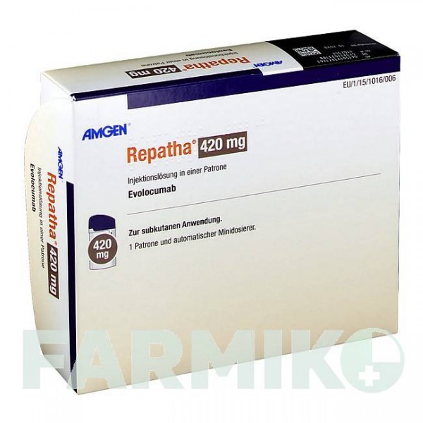 РЕПАТА (REPATHA) 420 мг розчин 1 шт - Еволокумаб AMGEN