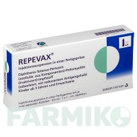 РЕПЕВАКС (REPEVAX) шприци 10x1 шт - Дифтерія - кашлюк - поліомієліт - правець ORIFARM