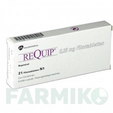 РЕКВІП (REQUIP) 0,25 мг таблетки 21 шт - Ропінірол GLAXOSMITHKLINE
