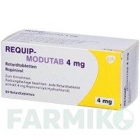 РЕКВІП МОДУТАБ (REQUIP MODUTAB) 4 мг таблетки 84 шт - Ропінірол ALLOMEDIC