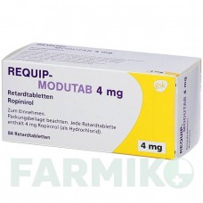 РЕКВИП МОДУТАБ (REQUIP MODUTAB) 4 мг таблетки 84 шт - Ропинирол ALLOMEDIC