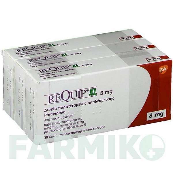 РЕКВИП МОДУТАБ (REQUIP MODUTAB) 8 мг таблетки 84 шт - Ропинирол CC PHARMA