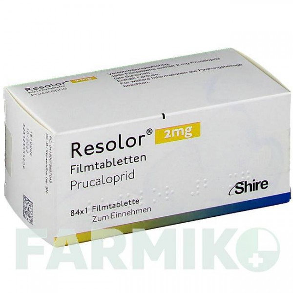 РЕЗОЛОР (RESOLOR) 2 мг таблетки 84 шт - Прукалоприд TAKEDA