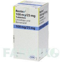 РЕСТЕКС (RESTEX) таблетки 100 шт - Леводопа, Бенсеразид ROCHE