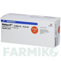 РЕТАКРИТ (RETACRIT) 4000 МО/0,4 мл шприци 6 шт - Еритропоетин ABACUS MEDICINE