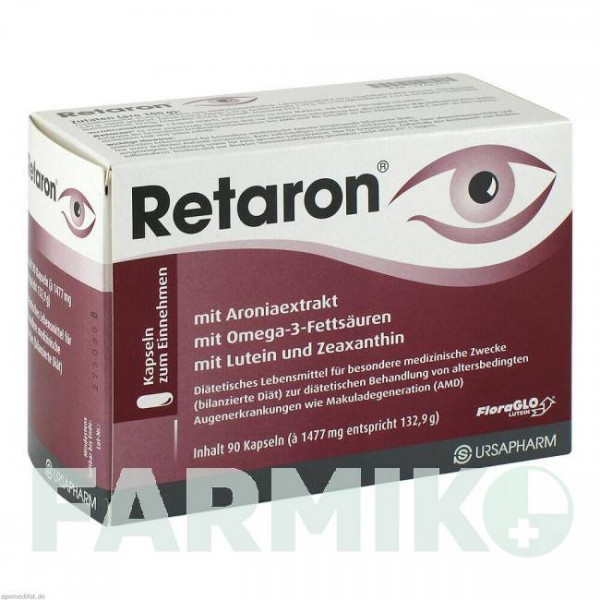 РЕТАРОН (RETARON) капсули 90 шт - Активні речовини URSAPHARM