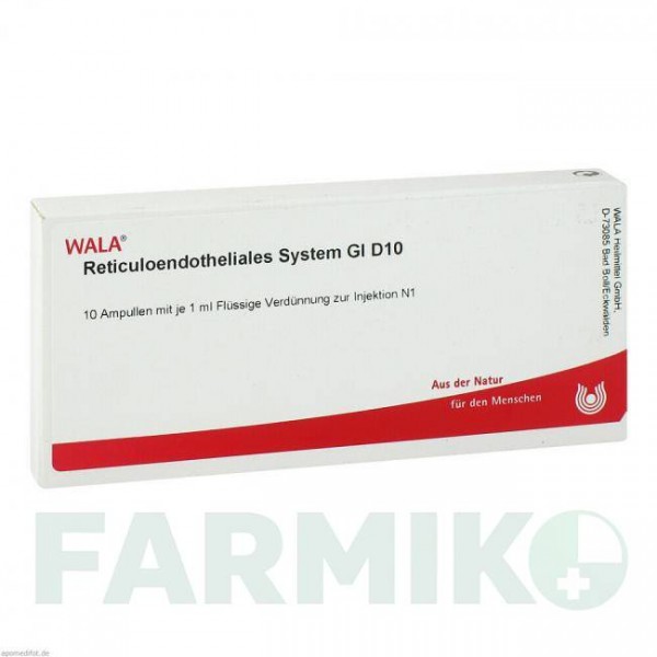 РЕТИКУЛОЭНДОТЕЛИАЛИС (RETICULOENDOTHELIALES) D 10 ампулы 10x1 мл - Гомеопатия WALA HEILMITTEL